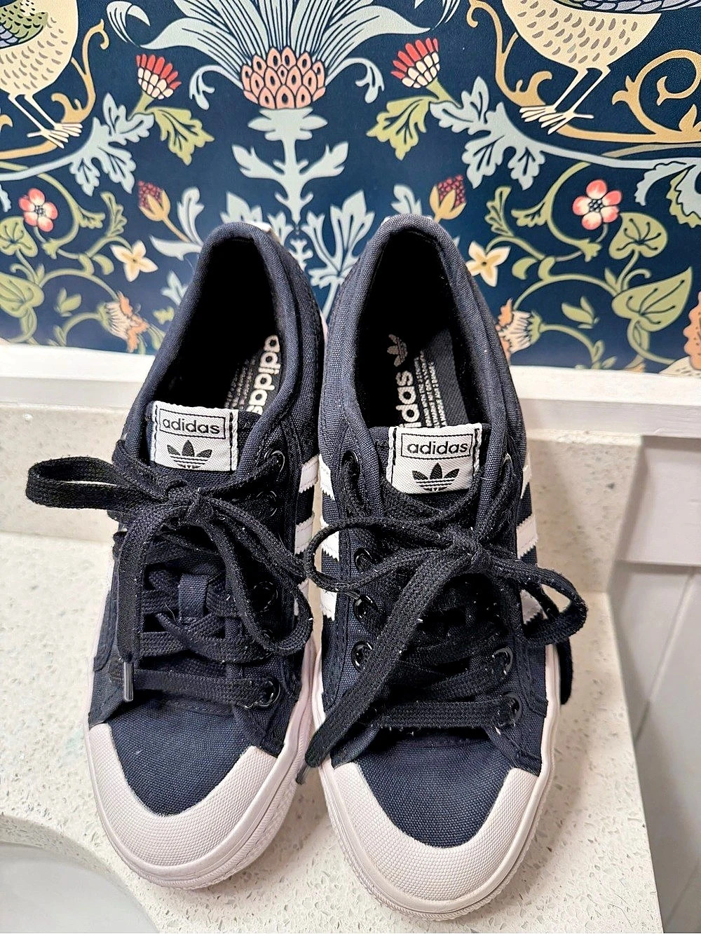 adidas Nizza Platform Sneakers Black & White US 7